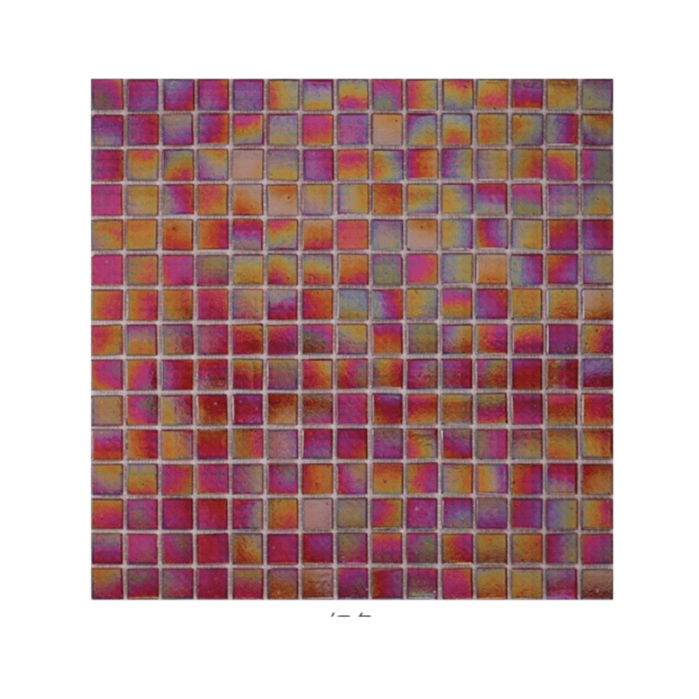 โมเสค TIMELESS TILES รุ่น POP HOLOGRAM 32.7 X 32.7 ซม. สีแดง ผิวเงา